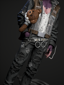 Dabi Resin Statue - view 2