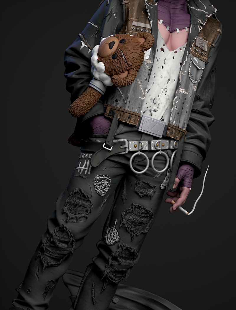Dabi Resin Statue - view 2