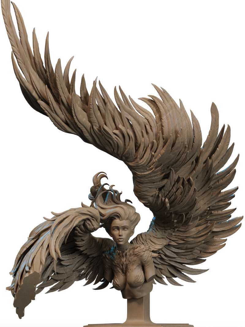 Sphinx Resin Bust - view 2