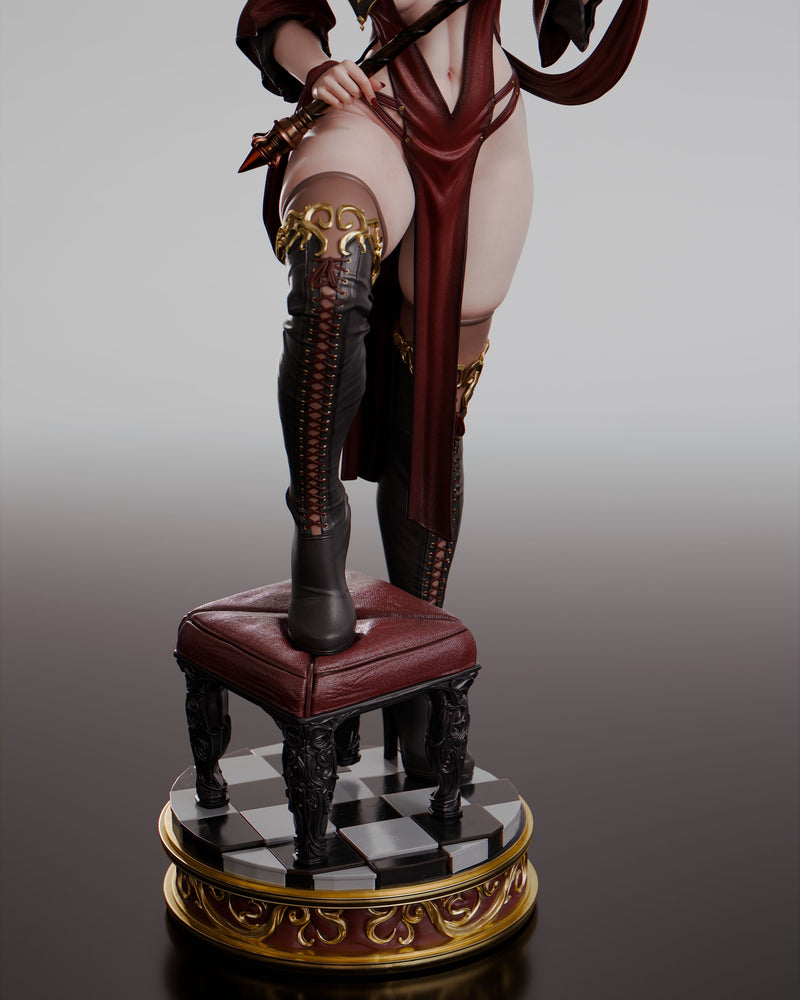 Queen of Hearts Resin Statue - view 7