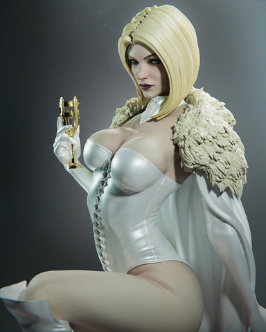Emma Frost Resin Statue - Design 3 - view 1