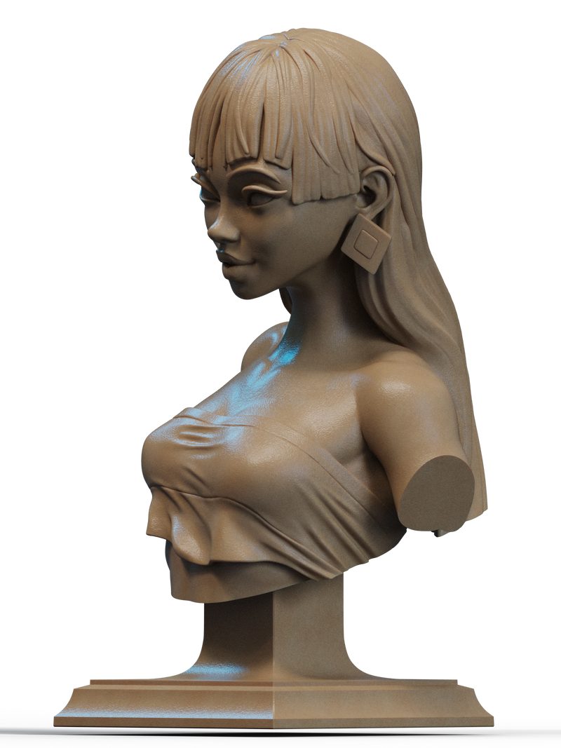 Chel Resin Bust - view 2