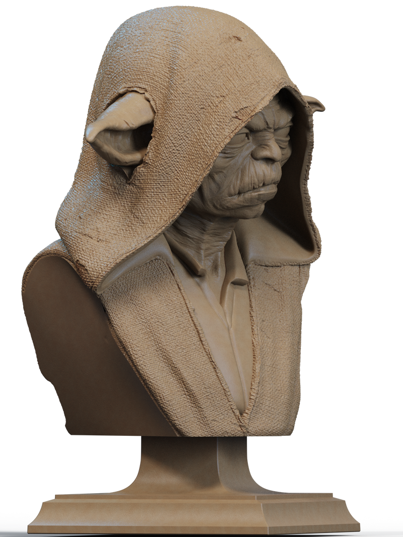 Darth Yoda Resin Bust - view 2
