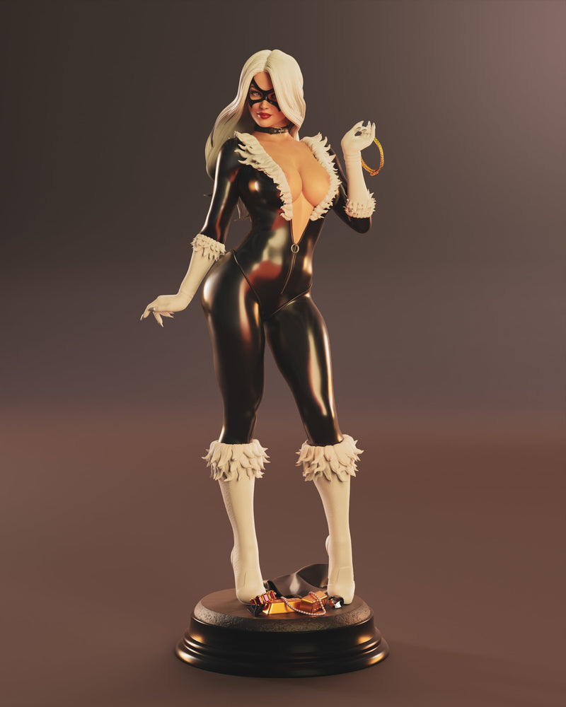 Black Cat Abe Resin Statue - view 1