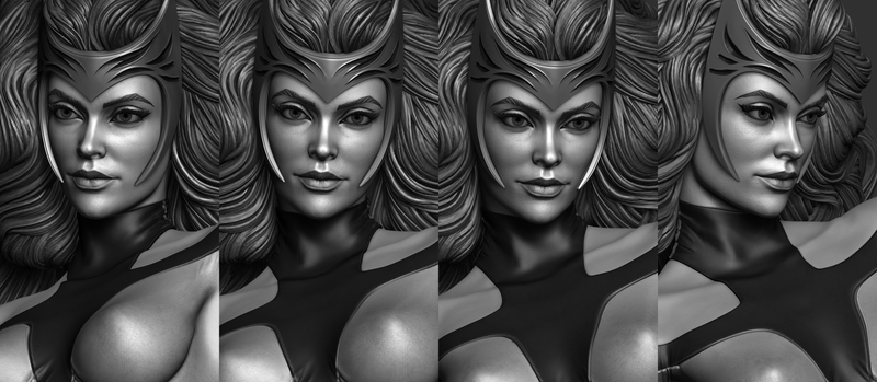 Scarlet Witch Hellfire Gala Resin Statue - view 7