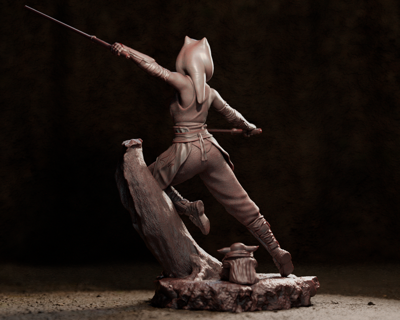 Ahsoka Tano Resin Statue - view 5