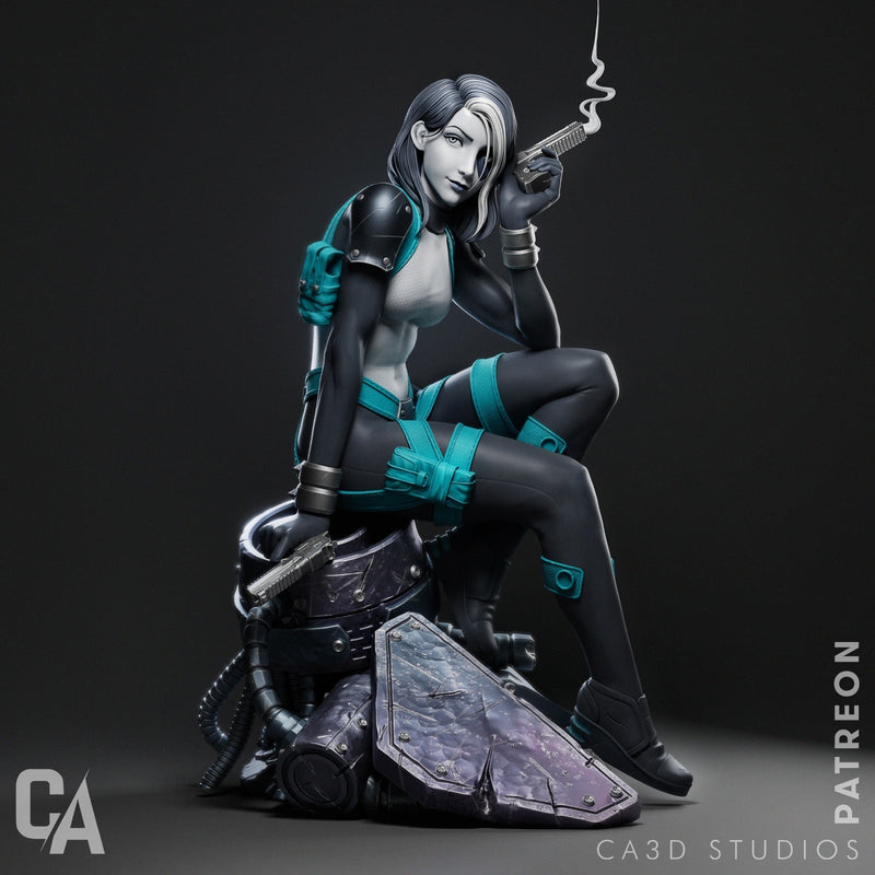 Domino Resin Statue - view 2