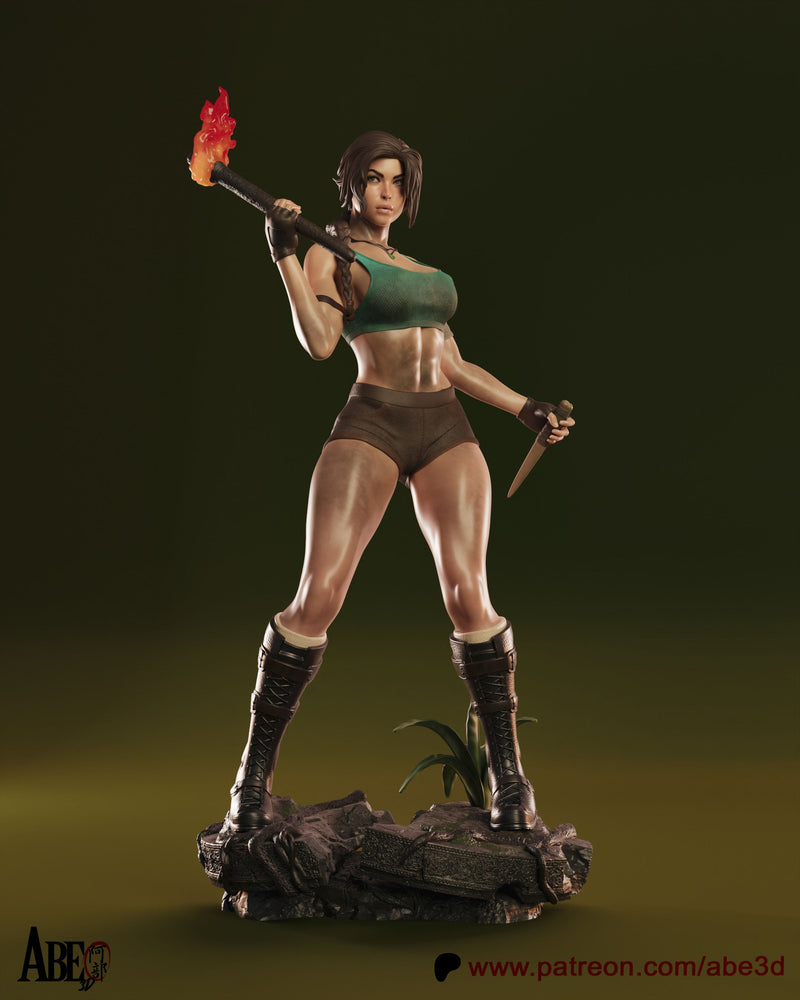 Lara Croft Resin Statue - view 6
