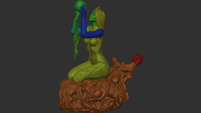 Orin the Red Resin Statue - view 6