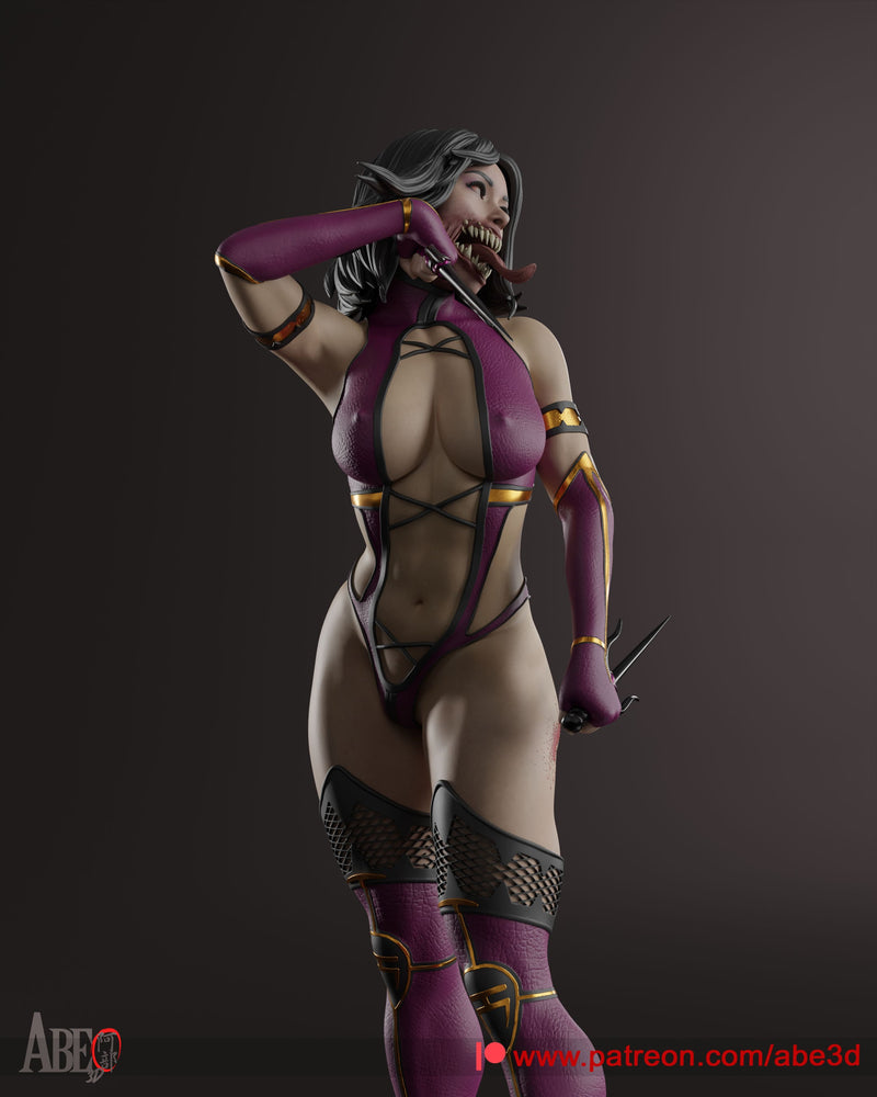Mileena Resin Statue - view 4