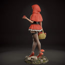 Red Riding Hood Resin Statue - view 6