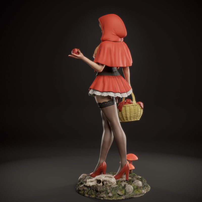 Red Riding Hood Resin Statue - view 6