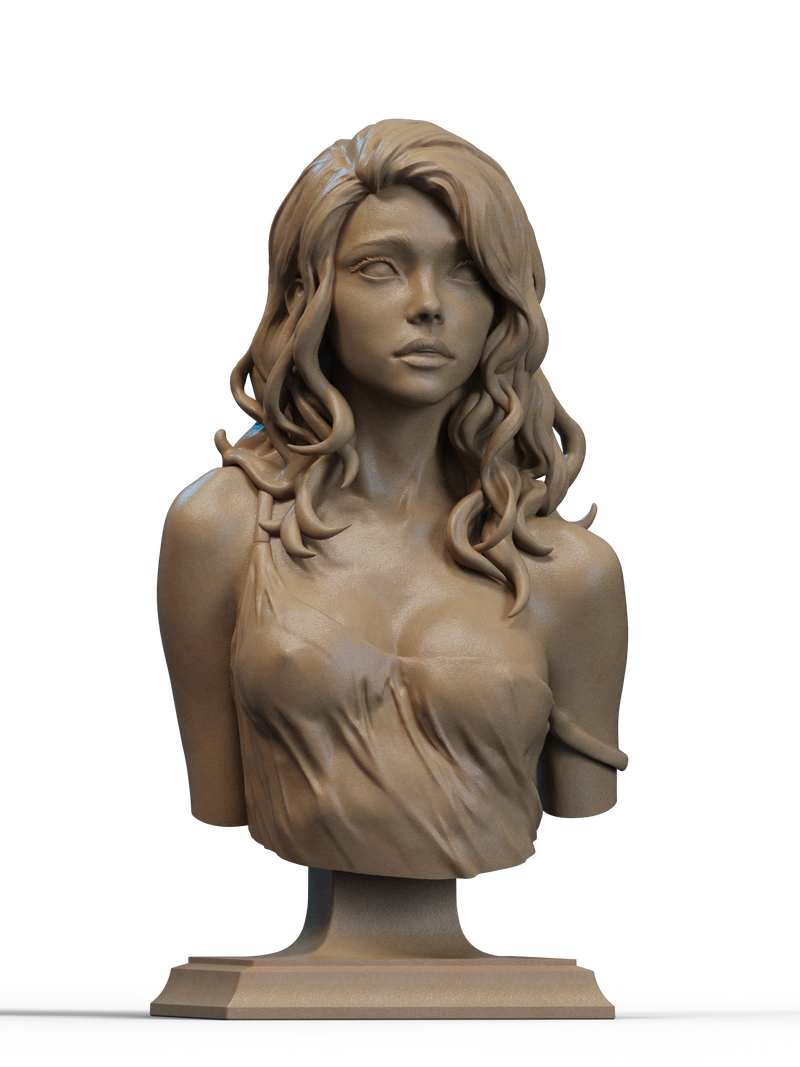 Elegy of the Wyrm Resin Bust - view 1
