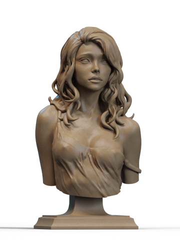 Elegy of the Wyrm Resin Bust - view 1