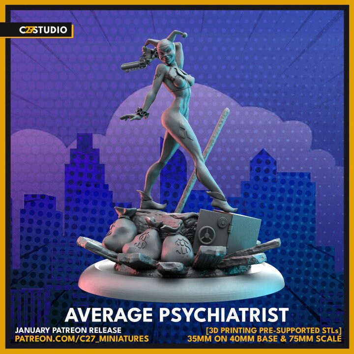 Harley Quinn 40mm Miniature