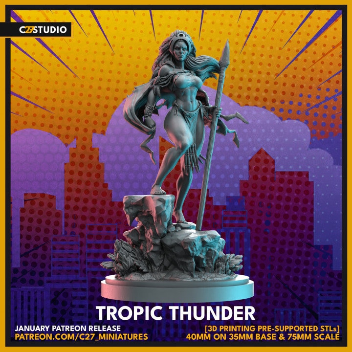 Storm (Savage Lands) 40mm Scale Miniature | Crisis Protocol Proxy | C27