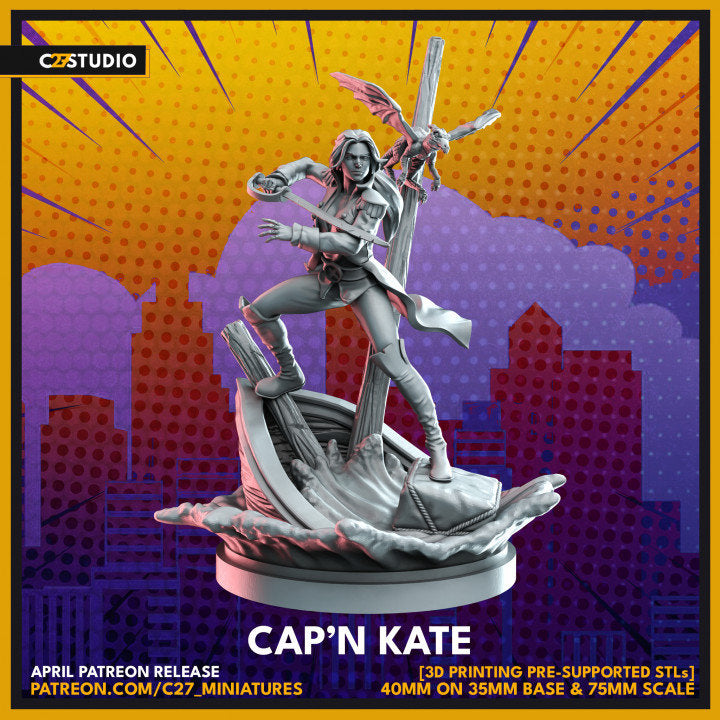 Kitty Pryde (Pirate) 40mm Scale Miniature | Crisis Protocol Proxy | C27