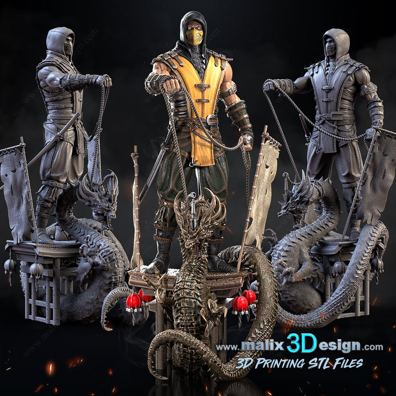 Scorpion Resin Statue Model Kit - 1/10 Scale Sculpture