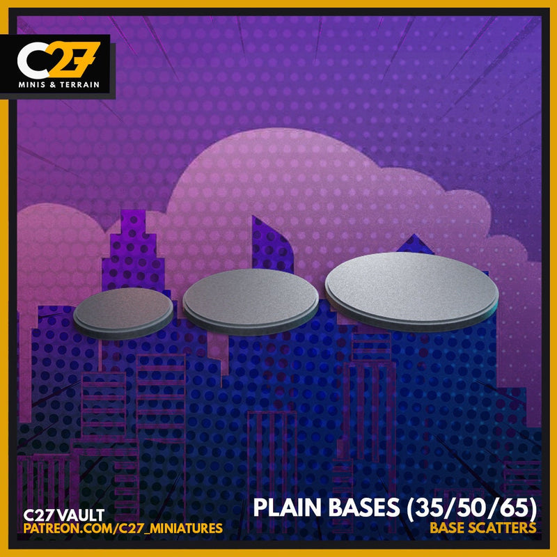C27 Plain Base - 35mm | 50mm | 65mm
