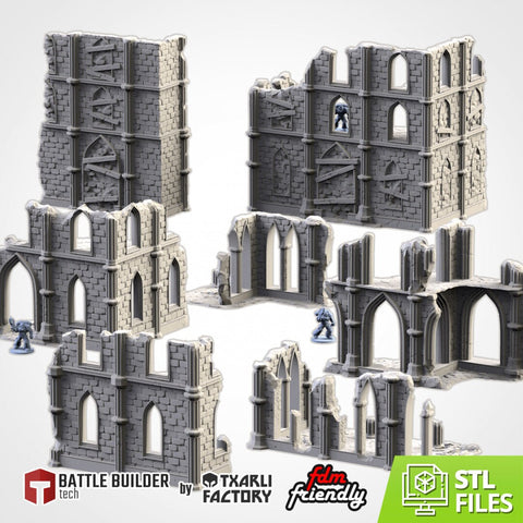 Temple Ruins | 28mm-32mm | Tabletop Terrain