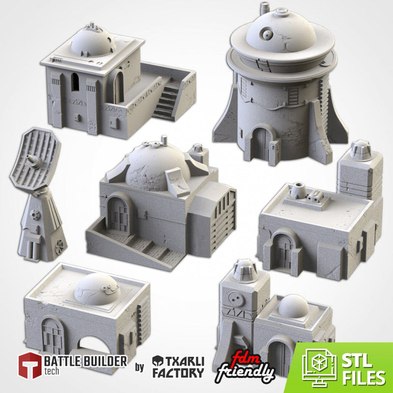 Desert Buildings | 28mm-32mm | Tabletop Terrain