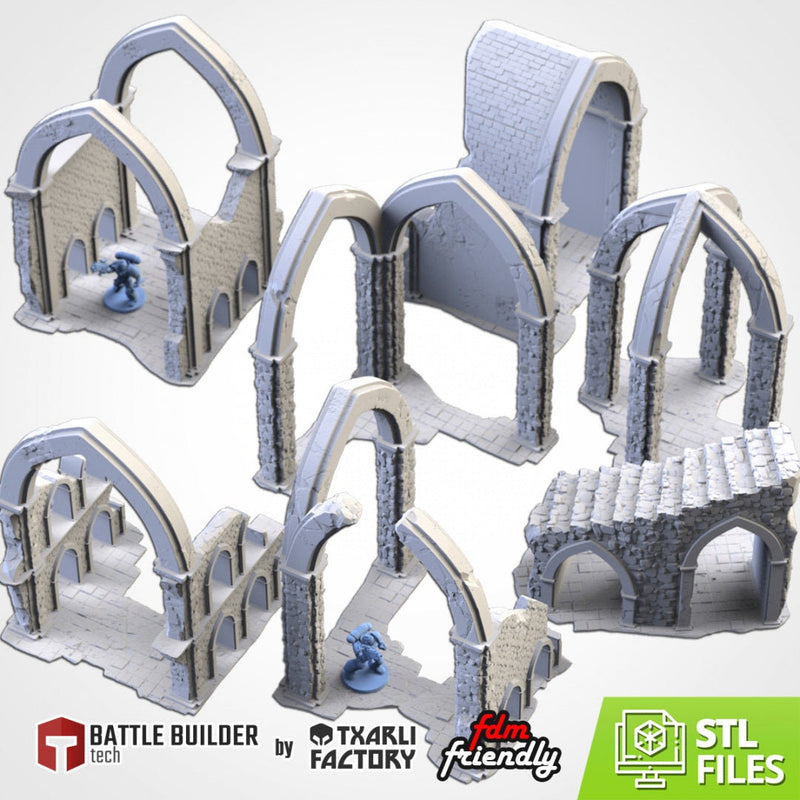 Majestic Ruins | 28mm-32mm | Tabletop Terrain