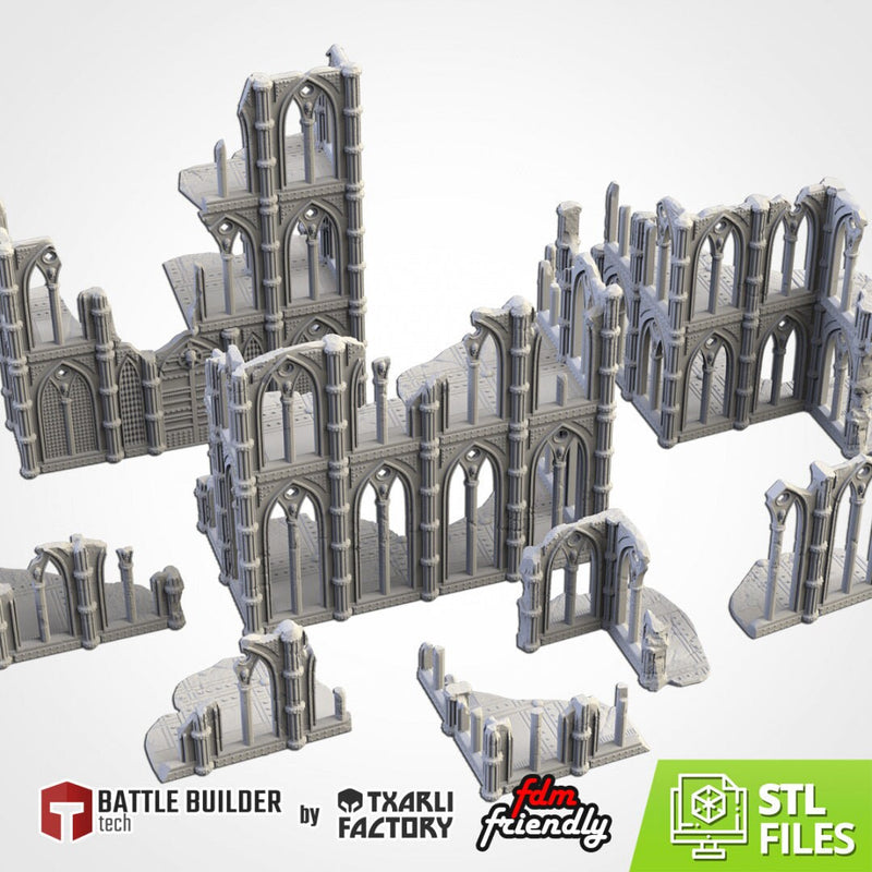 Cathedral Ruins | 28mm-32mm | Tabletop Terrain