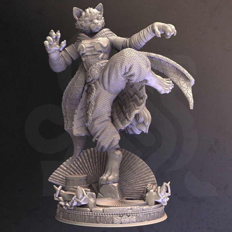 Catfolk Monk Assassin - Katrin Veldius | DM Stash | DnD | Fantasy | Miniature