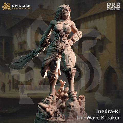 Inedra-Ki, the Wave Breaker | DM Stash | DnD | Fantasy | Miniature