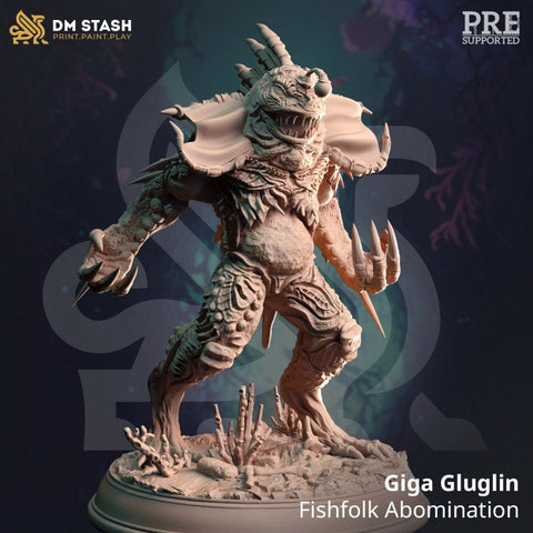 Giga Gluglin, Fishfolk Abomination | DM Stash | DnD | Fantasy | Miniature