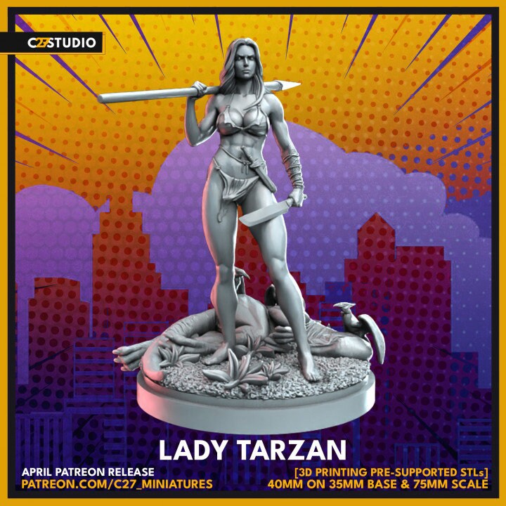 Shanna 40mm Scale Miniature | Crisis Protocol Proxy | C27
