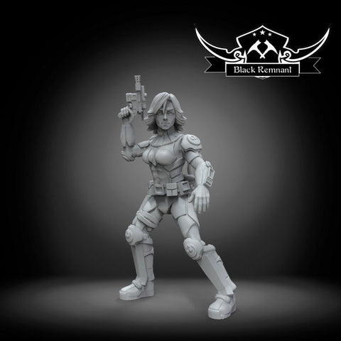 Deena Shan - Star Wars Legion Proxy | Black Remnant