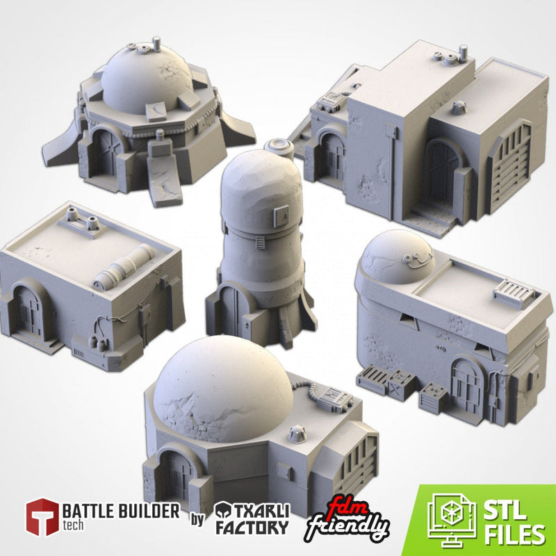 Desert Buildings | 28mm-32mm | Tabletop Terrain