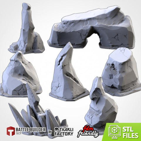 Icebergs | 28mm-32mm | Tabletop Terrain