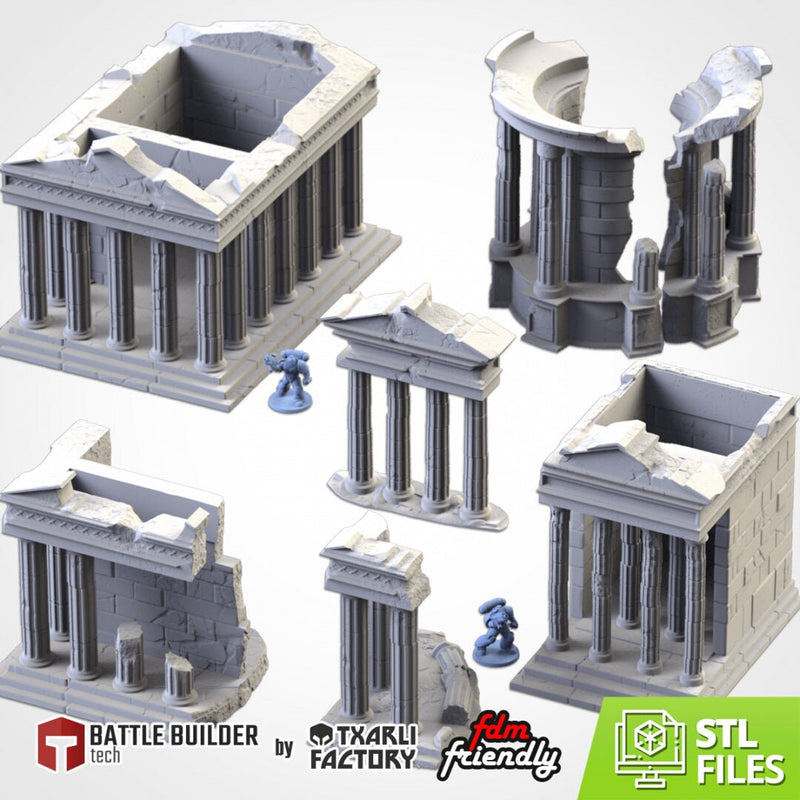 Classic Temples | 28mm-32mm | Tabletop Terrain
