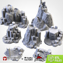 Basaltic Volcanoes | 28mm-32mm | Tabletop Terrain