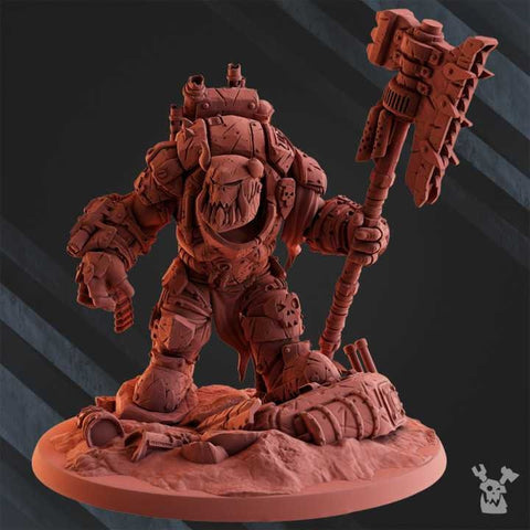 Bull'War Boss: 28mm Resin Miniature