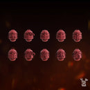 Fire Preachers Heads Set x10 | Grim Dark Fantasy Bits