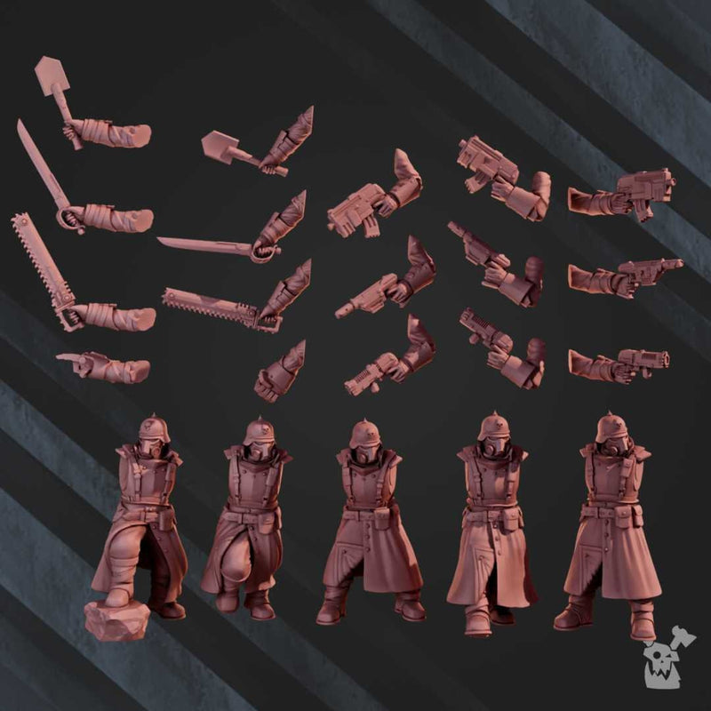 Death Division Commander Assembly Kit | DakkaDakka | Grim Dark | Fantasy | One Page Rules