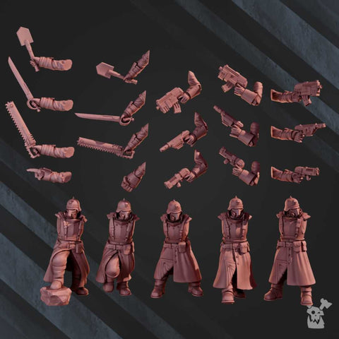 Death Division Commander Assembly Kit | DakkaDakka | Grim Dark | Fantasy | One Page Rules
