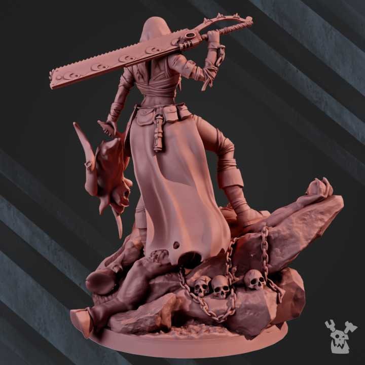 Sister Executioner Miniature: 28mm Resin DakkaDakka Figurine