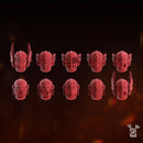 Celestial Blades Heads Set x10 | Grim Dark Fantasy Bits