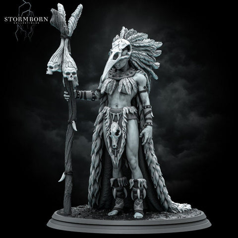Lagath The Seer Miniature: 8k Resin DnD Pathfinder Mini