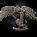 Juno, Queen of Angels Miniature: 8k Resin DnD Pathfinder Figure (Unpainted & Unassembled)