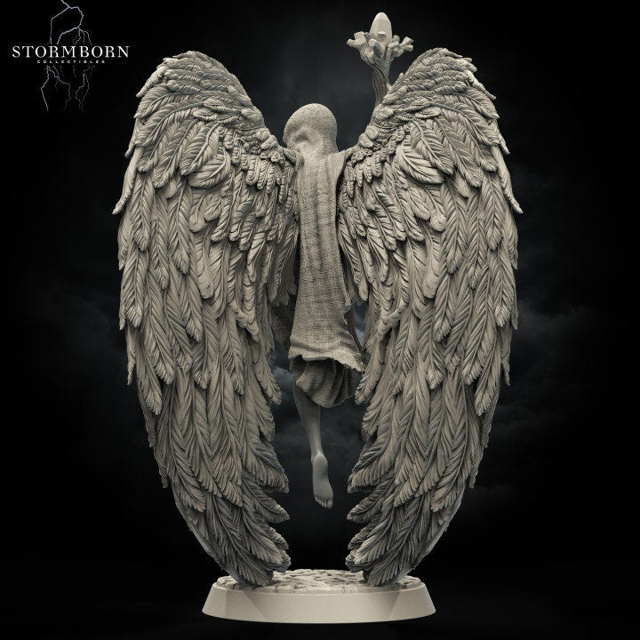 Althea, Angel of Mending: 8k DnD Miniature (Unpainted/Unassembled)
