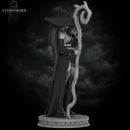 Azora the Witch Miniature: 8k Resin DnD Pathfinder Figure
