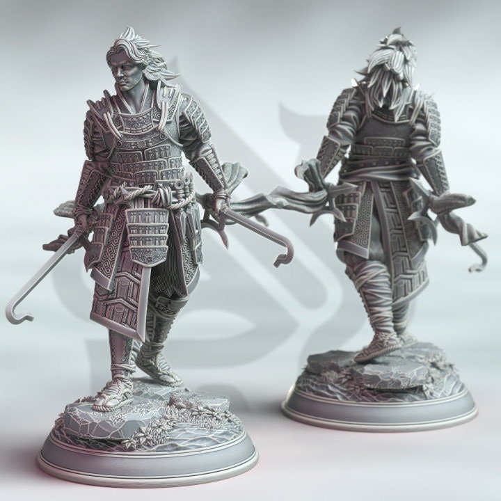 Samurai of the Fox - Kenshi Kitsune | DM Stash | DnD | Fantasy | Miniature