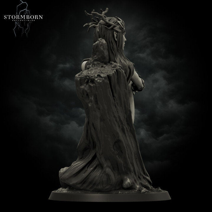 Eva, Dryad of the Emerald Grove | DnD Miniature | Pathfinder Miniature | Stormborn Collectibles