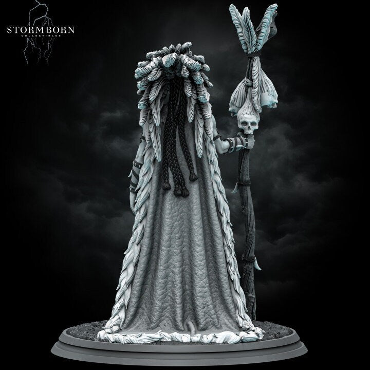 Lagath The Seer Miniature: 8k Resin DnD Pathfinder Mini