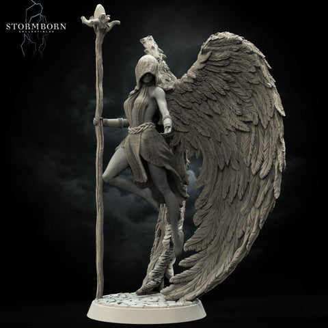 Althea, Angel of Mending: 8k DnD Miniature (Unpainted/Unassembled)